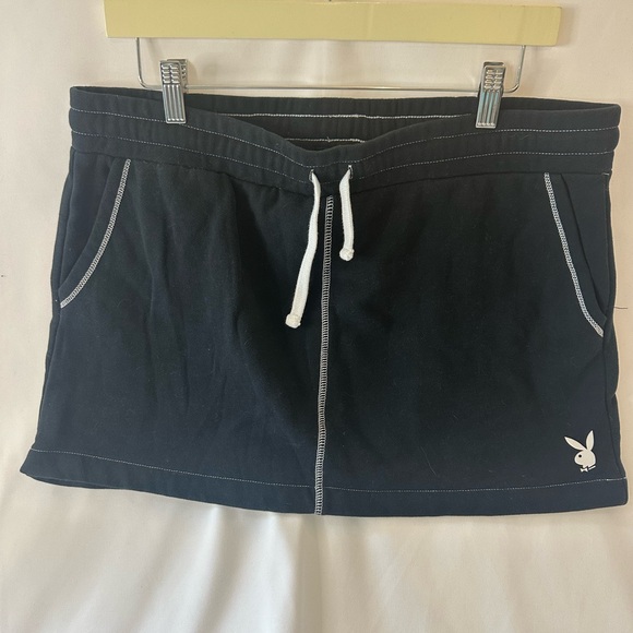 Playboy By PacSun Stitched Mini Skirt Size Large Black - Picture 1 of 6